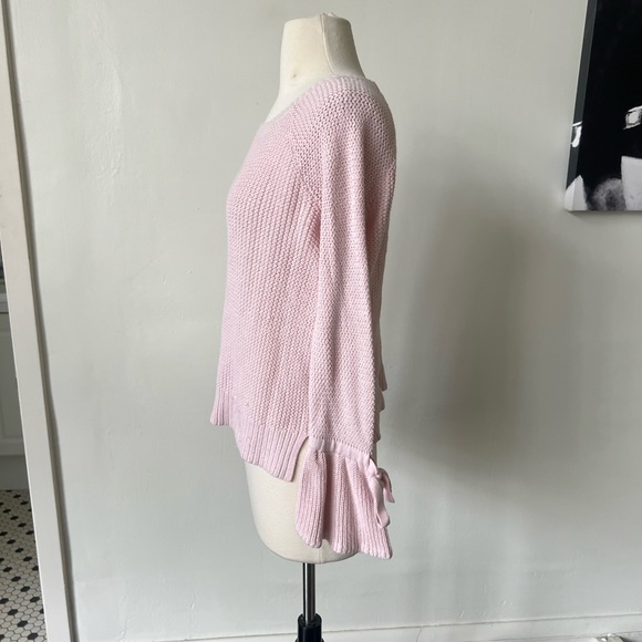 Loft Pink Bell Sleeve Sweater XS - Picture 4 of 8